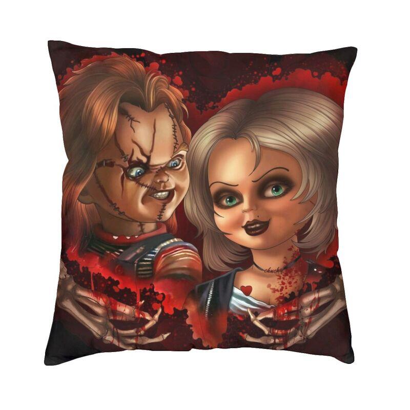 Bride Of Chucky Cushion Cover xcm Polyester Killer Doll Chucky Throw Pillow Case for Sofa Car Pillowcase Bedroom Decoration