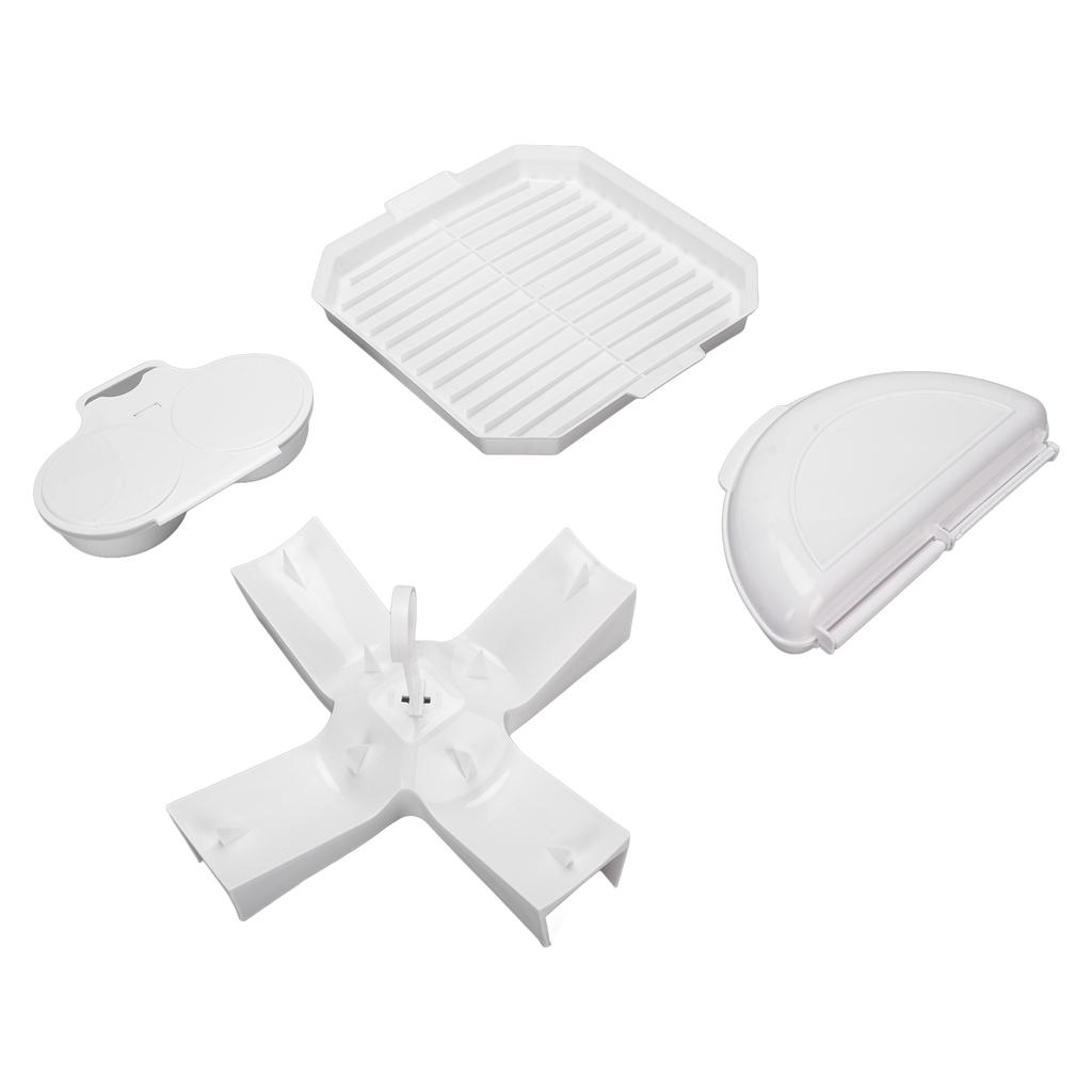 Microwave Cooking Set Bacon Tray Egg Cooker Potato Rack PP Microwave Accessories for Daily Meals