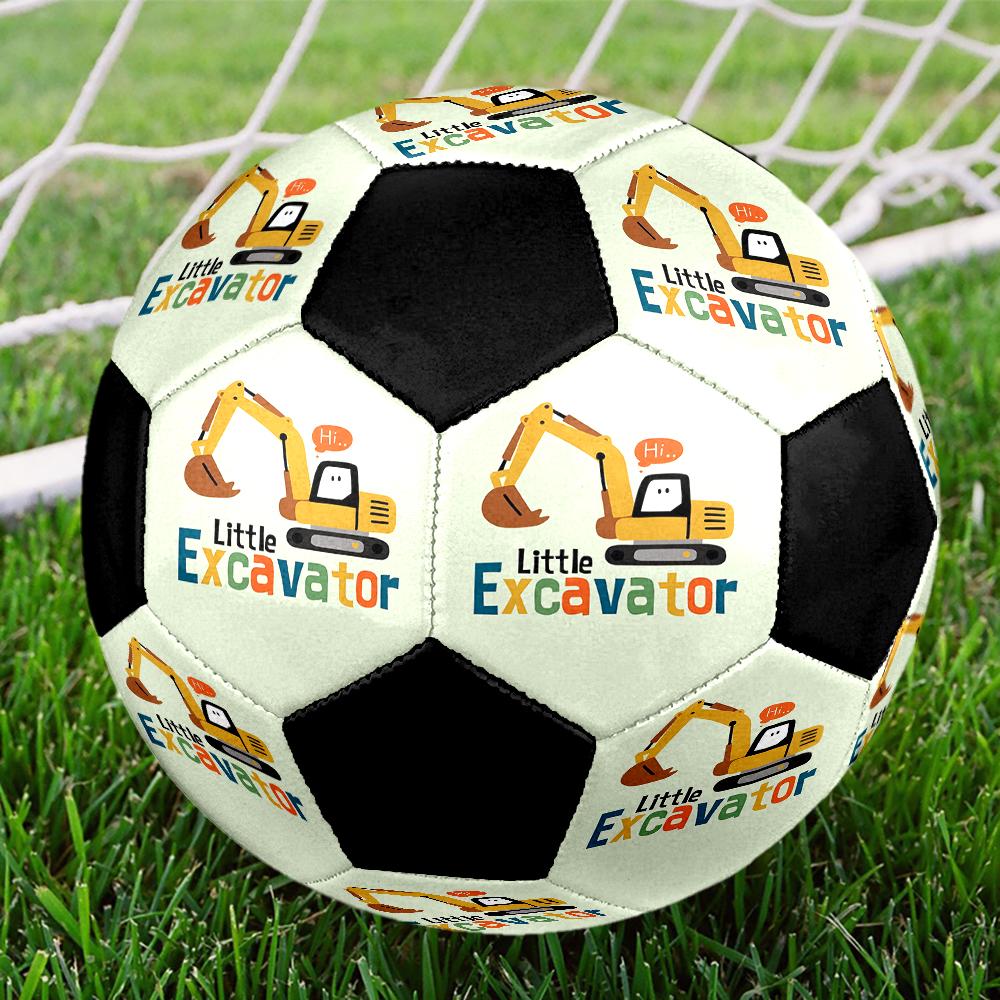 Excavator Theme Size 5 Soccer Ball, Suitable for Both Indoor and Outdoor Matches, a Gift Suitable for Everyone.