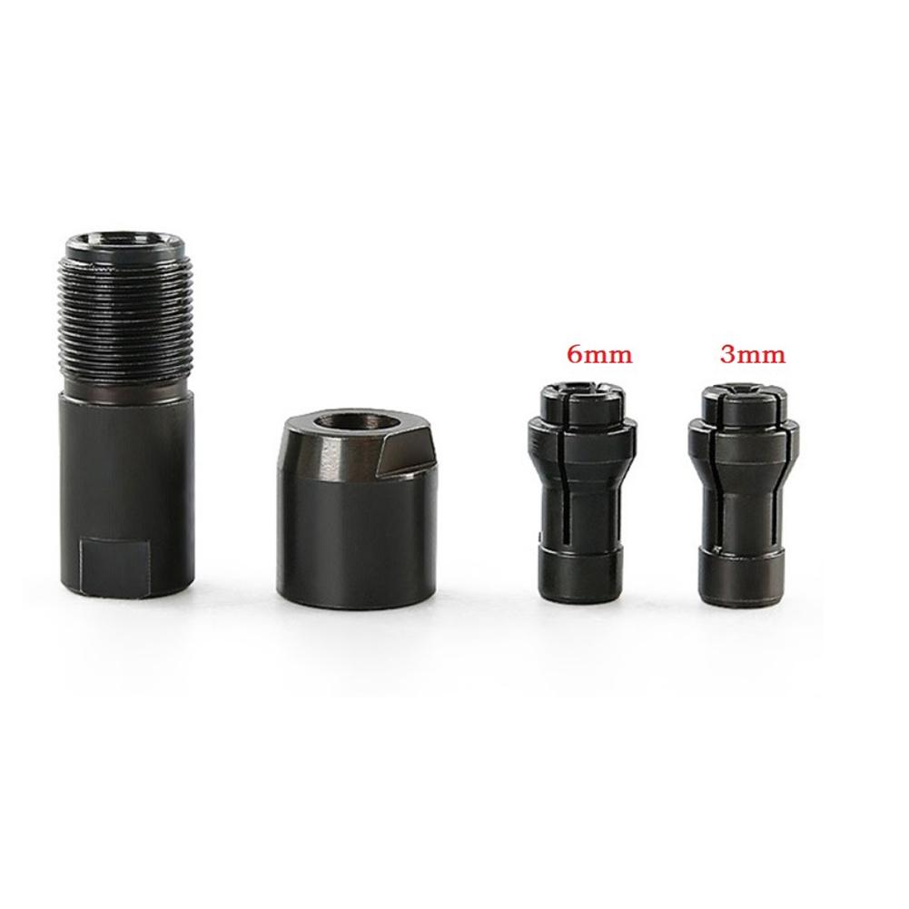Modified Adapter 3mm/6mm Black High Carbon Steel M10 Thread