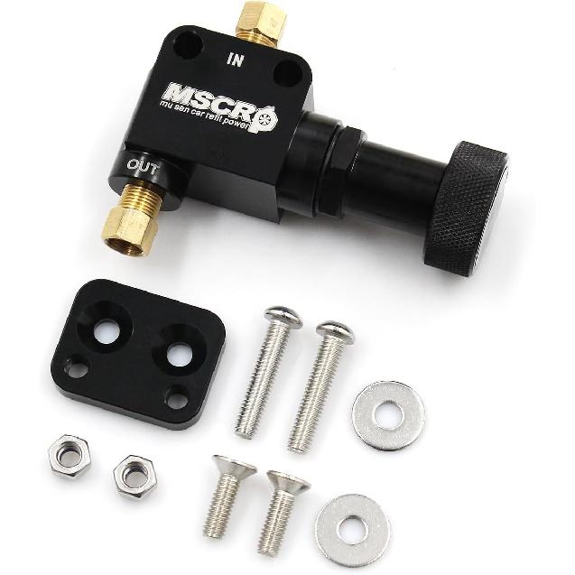 260-8419 Universal Adjustable Billet aluminum Knob Proportioning Valve Kit with bracket