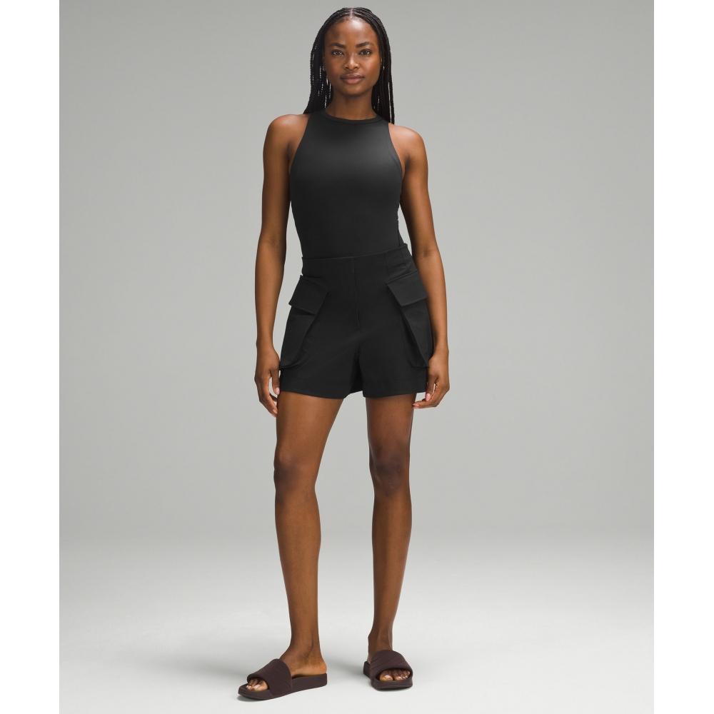 

Lululemon Wundermost Ультрамягкий боди Nulu с высоким воротом и рукавами, черный XS