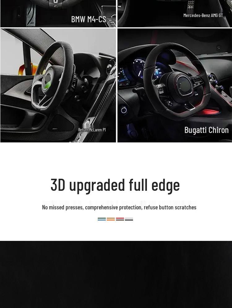 Porsche Key Case Protective Shell for Cayenne, Panamera, Macan, 911, 718 - Full Wrap High-End Buckle.