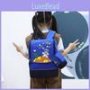 Space Cartoon Kids Backpack With Durable Nylon Material For School Use
