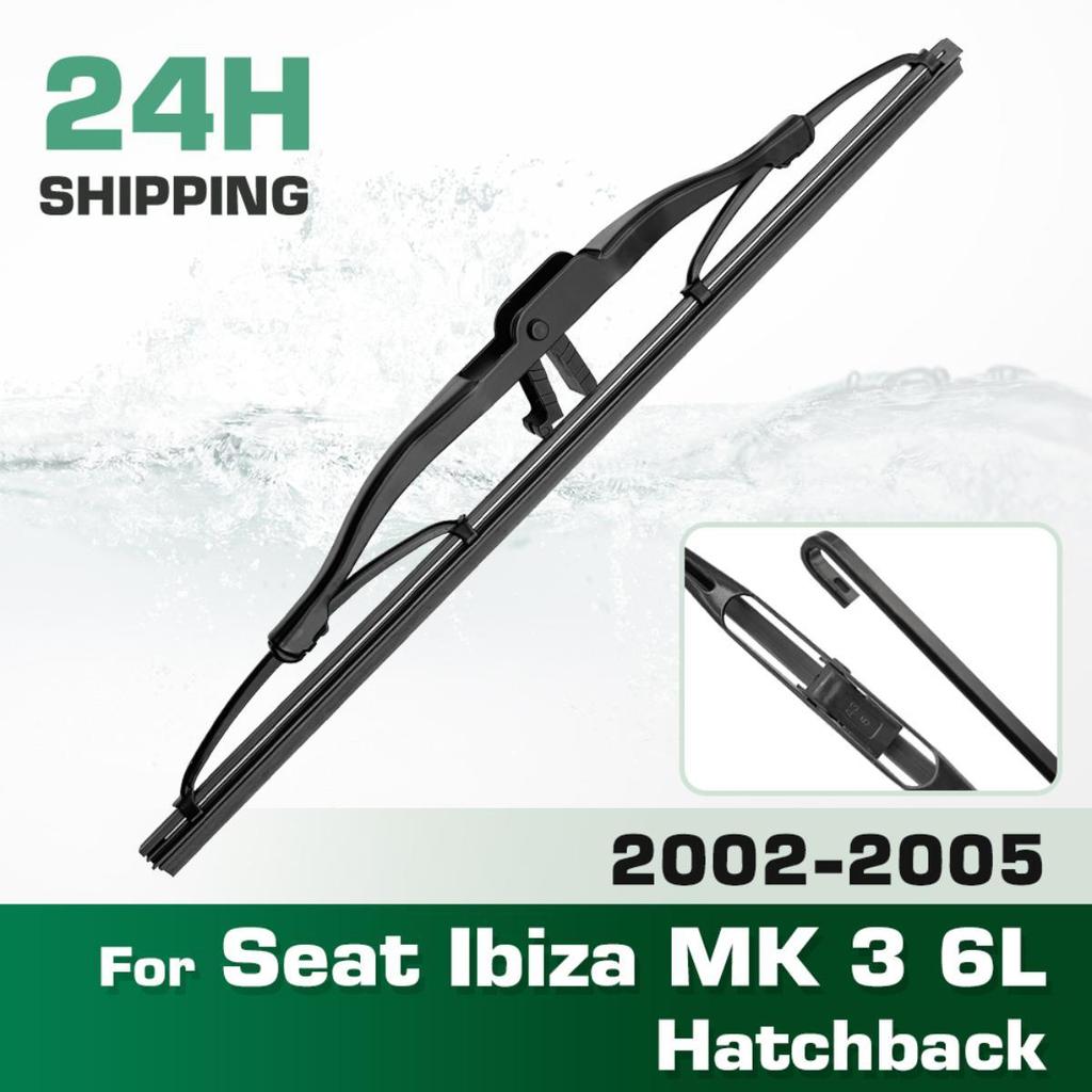 Rear Windshield Wipers Blades,Premium All-Season Wiper Blades Replacement For Seat Ibiza MK 3 6L Hatchback 2002-2005