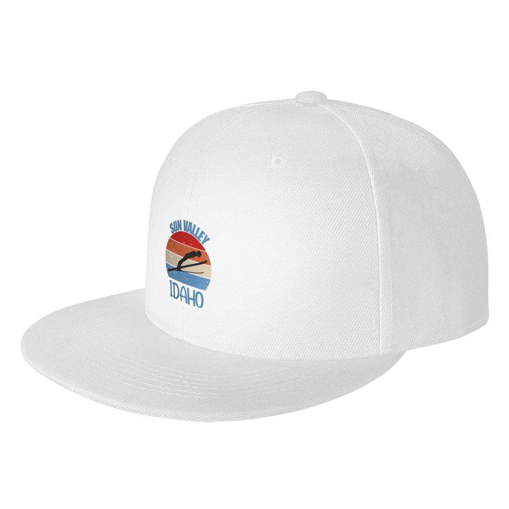 Fashion Sun Valley Ski Resort Idaho Sign Snowboard Snowboarding Gifts Flat Brim Sun Hat Gorra Golf Hat Unisex