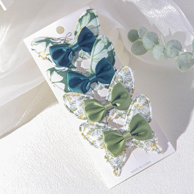 New 4PCS Flower Butterfly Hair Clips Girls Favorite Fashion Lovly Barrettes Clips Gift Baby Hair Accessories