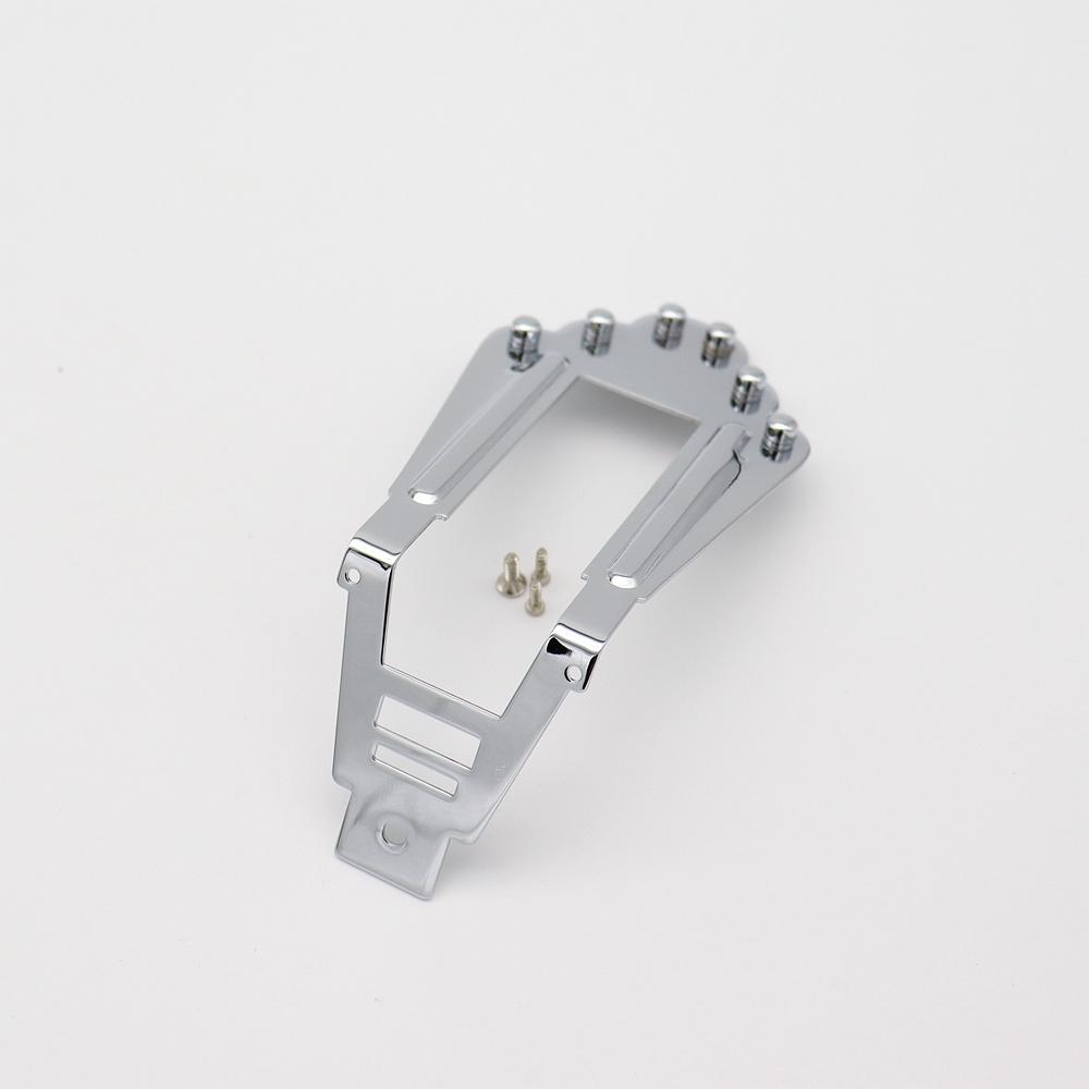 

Jazz Electric Guitar Bridge Pulling Board Stainless Steel Bridge Tailpiece for 6 String Jazz Replacement Golden
