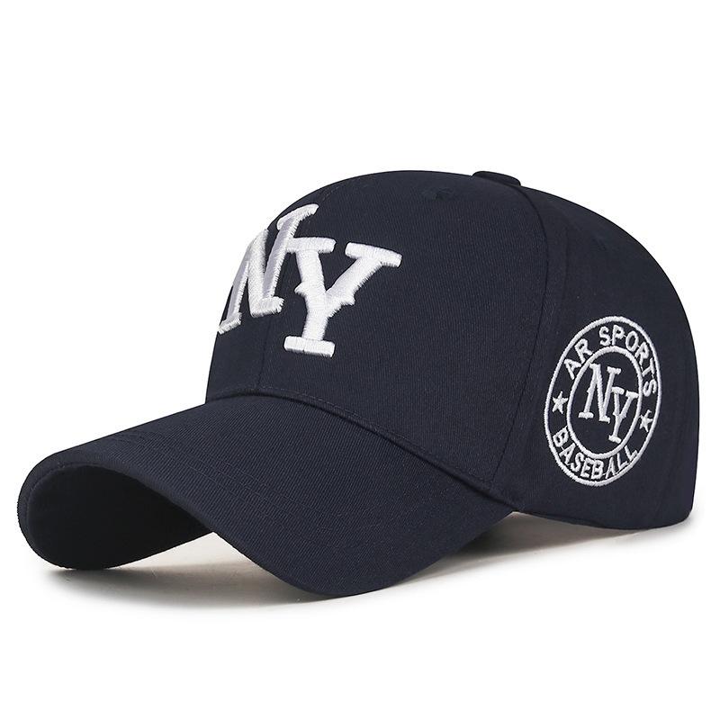 

Baseball Ny Embroidered Cap Men Women Unisex Outdoor Cap Minimalist Hop Hip темно-синього кольору