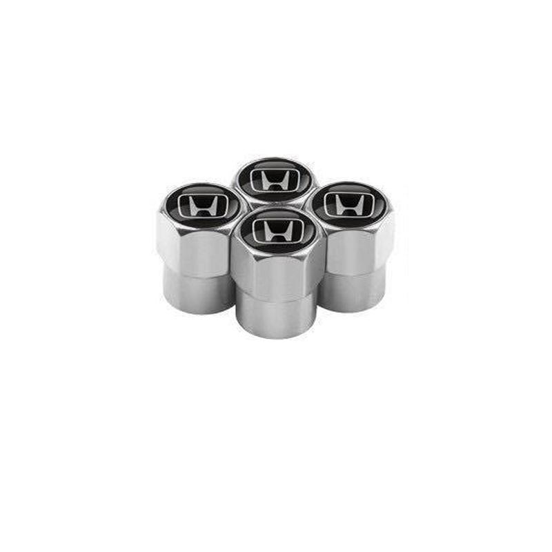 For Honda aride134Pcs Metal Tire Valve Cap Car Tyre Air Stems Cover Accessories For Honda Civic FIT Accord Prelude CRV 5th City CRZ CRX Jazz HRV