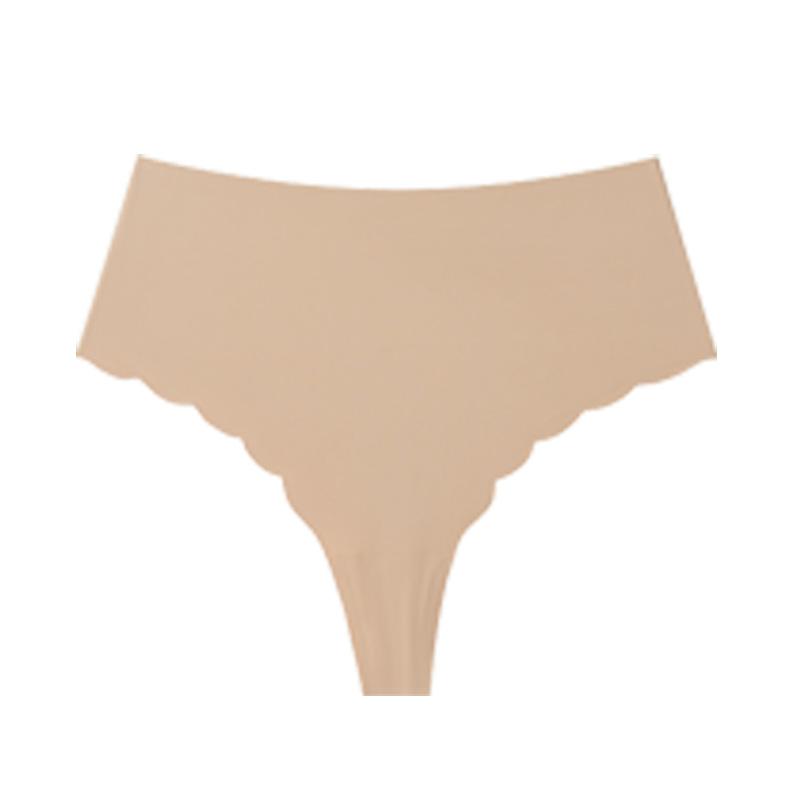 High Waist Eisseide Nahtlose Sexy Slips Übergröße Yoga Atmungsaktive Damen Tanga Slips