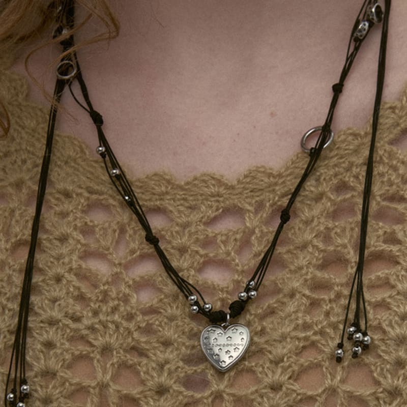 

nff halyard necklace-black ONE
