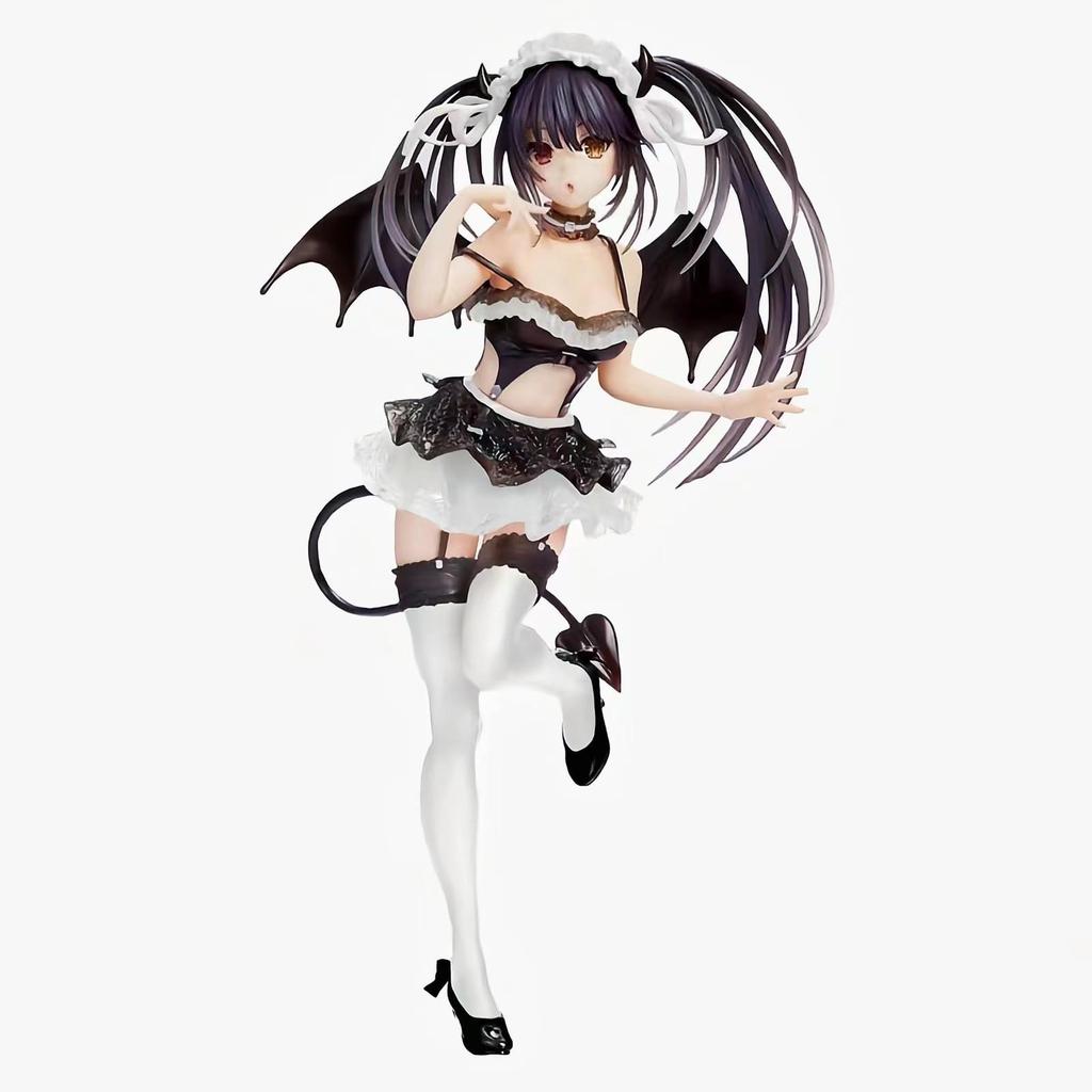 Tokisaki Kurumi White Purple Little Devil Elf Figure Model for Date A Live Scenery.