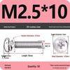 304 Stainless Steel Round Head Phillips Screw with Flat Washer (Sizes M3, M4, M5, M6)