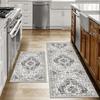 Vikama1/2Pcs Bohemian Kitchen Floor Mats Anti-Slip Washable Bathroom Bathroom Door Mats Hallway Aisle Floor Mats Home Decoration