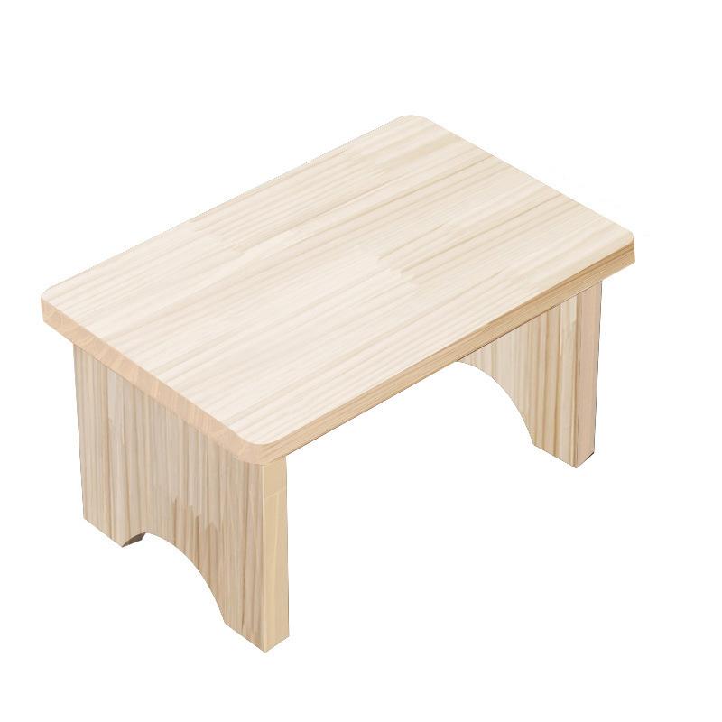 1 stk Stol Chic Husholdningsbenk Pynt Massivt Tre Retro Stue Skoskifte Liten Krakk