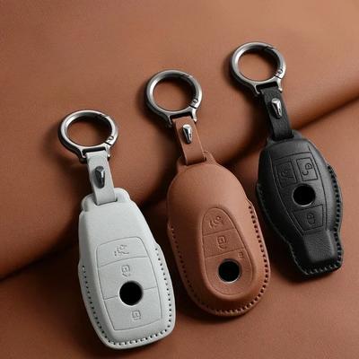 Housse de boîtier de clé de voiture pour Mercedes Benz Classe A B C D E S W204 W212 W176 GLC CLA GLA AMG GLS GLE GLK CLS S350 S500 Coque de clé de voiture