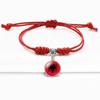 Red Bracelet Trendy With Timeless Gem European Country Flags Unisex Material Mixed