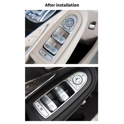 Window Switch Button Cover Replacement For C GLC Class W205 W213 2015 2023 Window Control Power Push Button Cover
