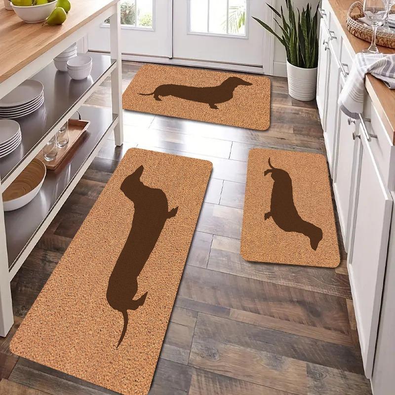 1PC Duchshund Welcome Home Door Mats Kitchen Rugs Non-Slip Pop arts Living room Rugs Bath Mat Carpet for Home Sink Laundry Decor