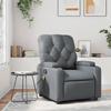 VidaXL Reclining Massage Armchair Grey Faux Leather 372513