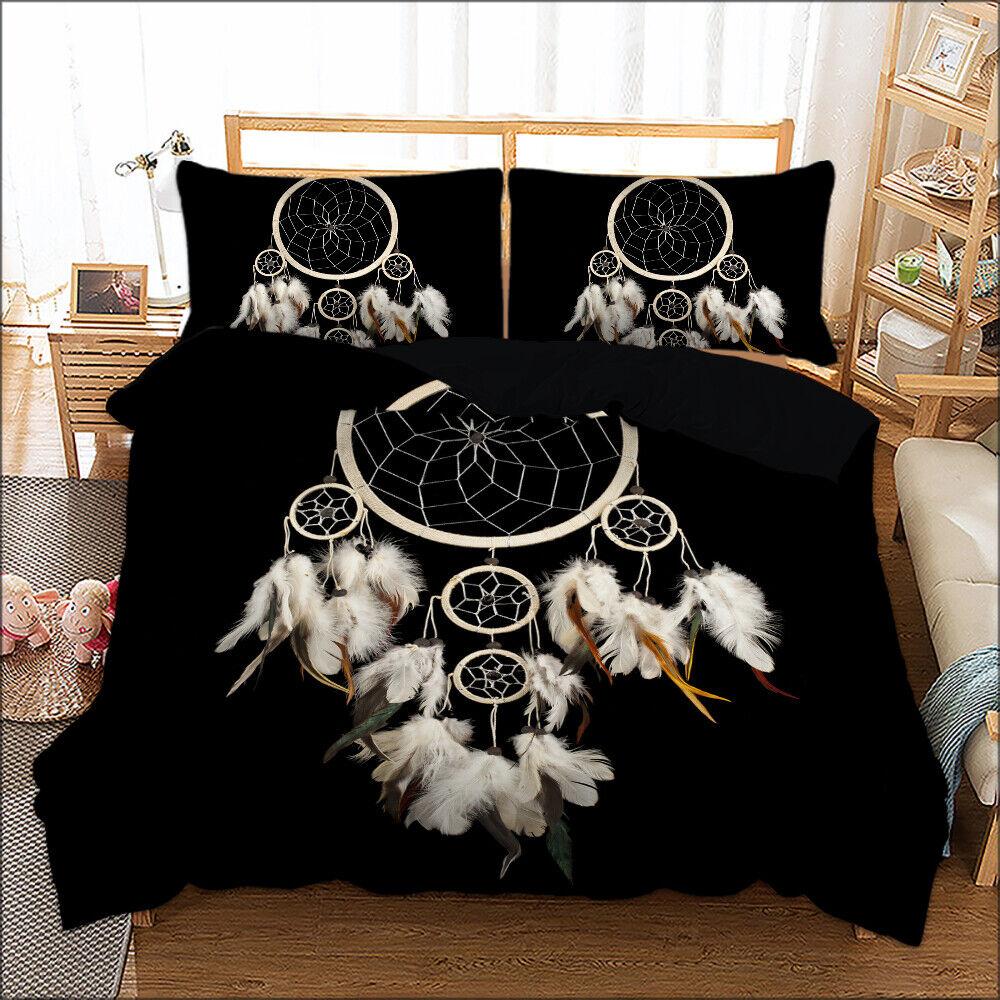 Dream Catcher Quilt Duvet Doona Cover Set Single Double Queen King Size Bedding