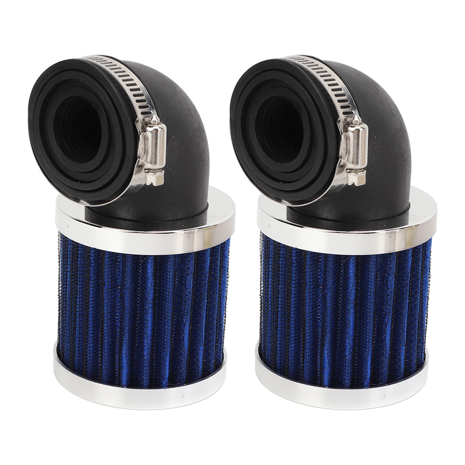 

2 шт. Мотоциклетный воздушный фильтр с угловым изгибом 90 градусов, очиститель воздухозаборника для 28 ммКарбюратор 48 мм