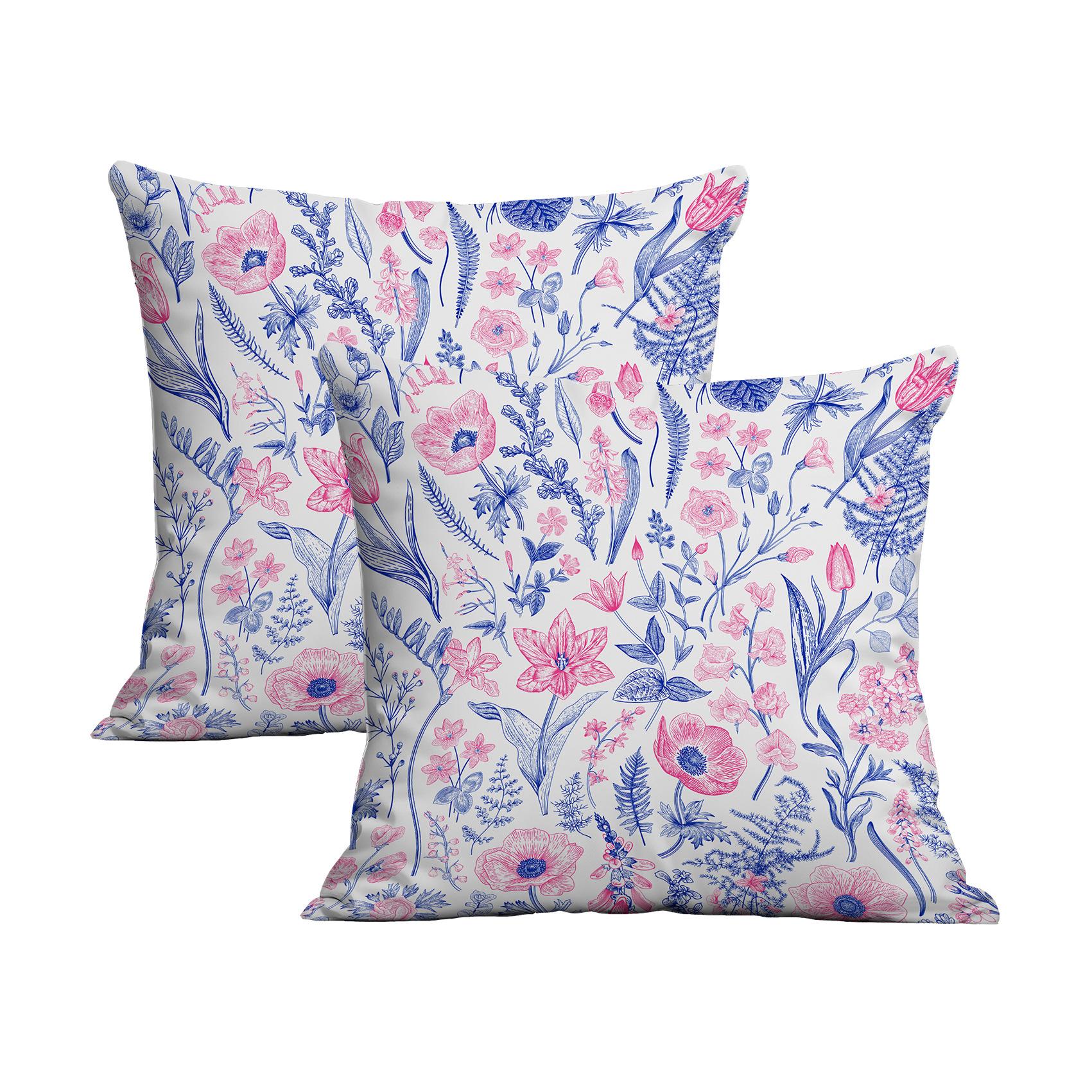 

Новые американские ретро наволочки с цветочным принтом, различные стили наволочек для подушек, домашнее украшение 45 * 45Cm (2pcs)