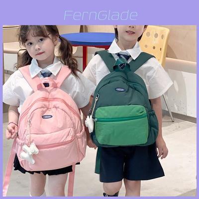 Kids Kindergarten Backpack With Color Block Design And Padded Shoulder Straps For School Learning
