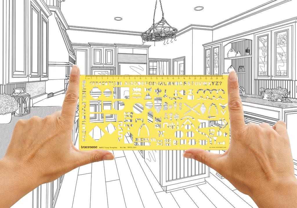 Traceease Kartenentwurfsvorlage für NATO-Truppen, Zeichenschablone, Entwurfsvorlage, Messlineal