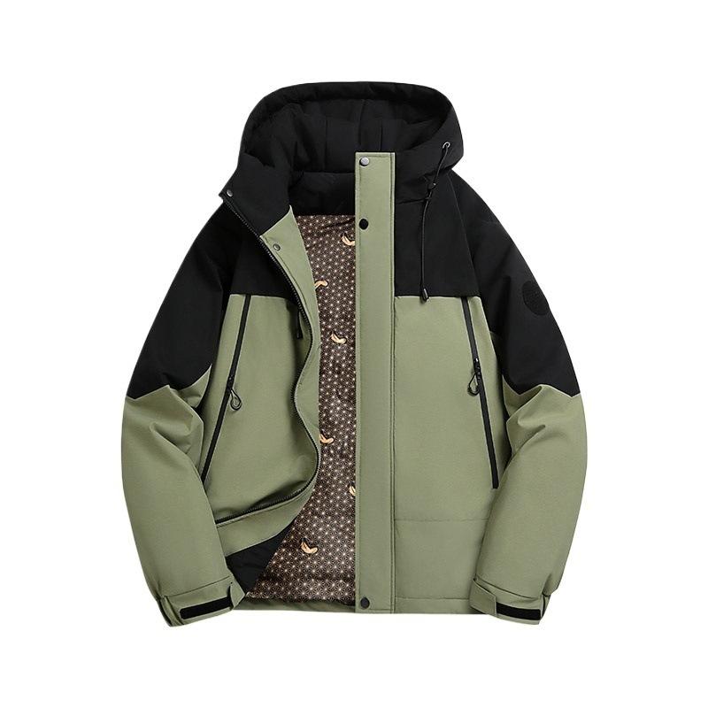 White Duck Down Hooded Large Size Men Women Thickened Warm Winter Jacket - Lightweight Comfortable Long Sleeve Cotton Coat Coat
