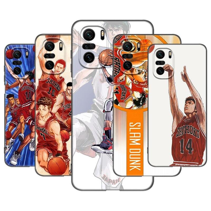 

Anime Slam Dunk Phone Case For Xiaomi Mi POCO X3 NFC GT M4 M3 12 11T 10T Pro A2 11 Lite NE 11i 5G 12X F3 A3 Soft TPU Black Cover
