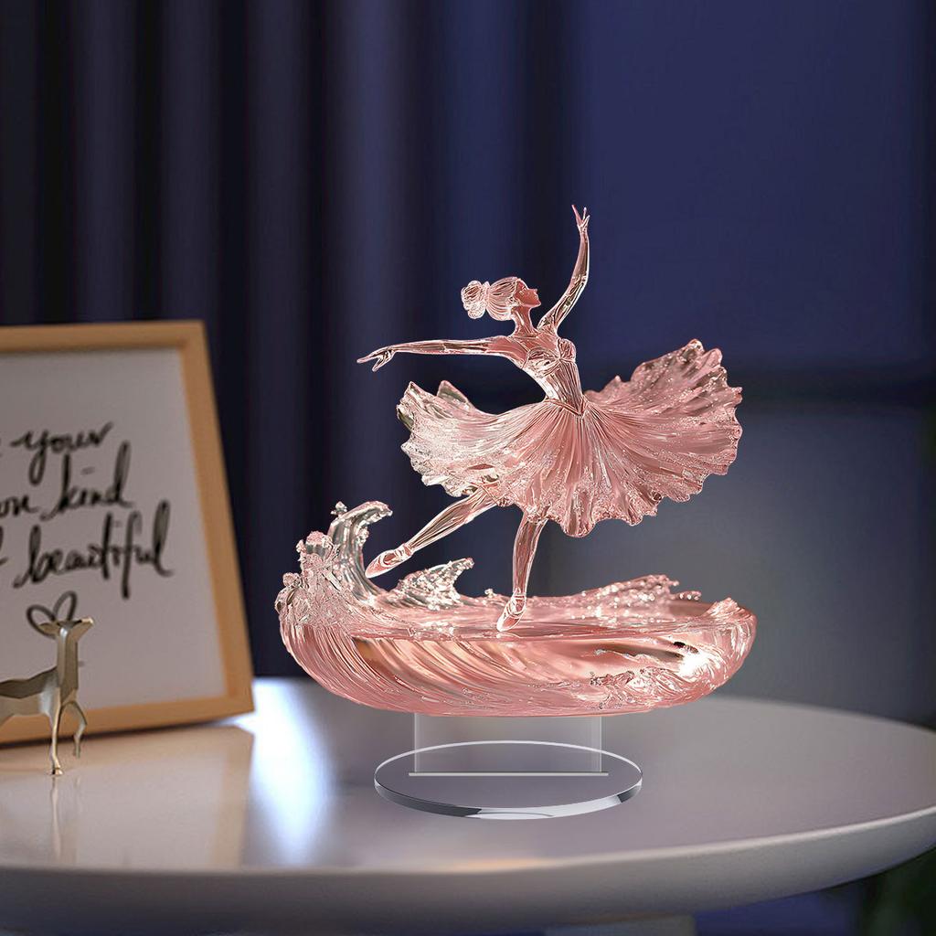 1pcs2D Flat Printing Ballet Dancing Girl Desktop Decoration Ornament, a Great Gift for Girls with Dance Dreams