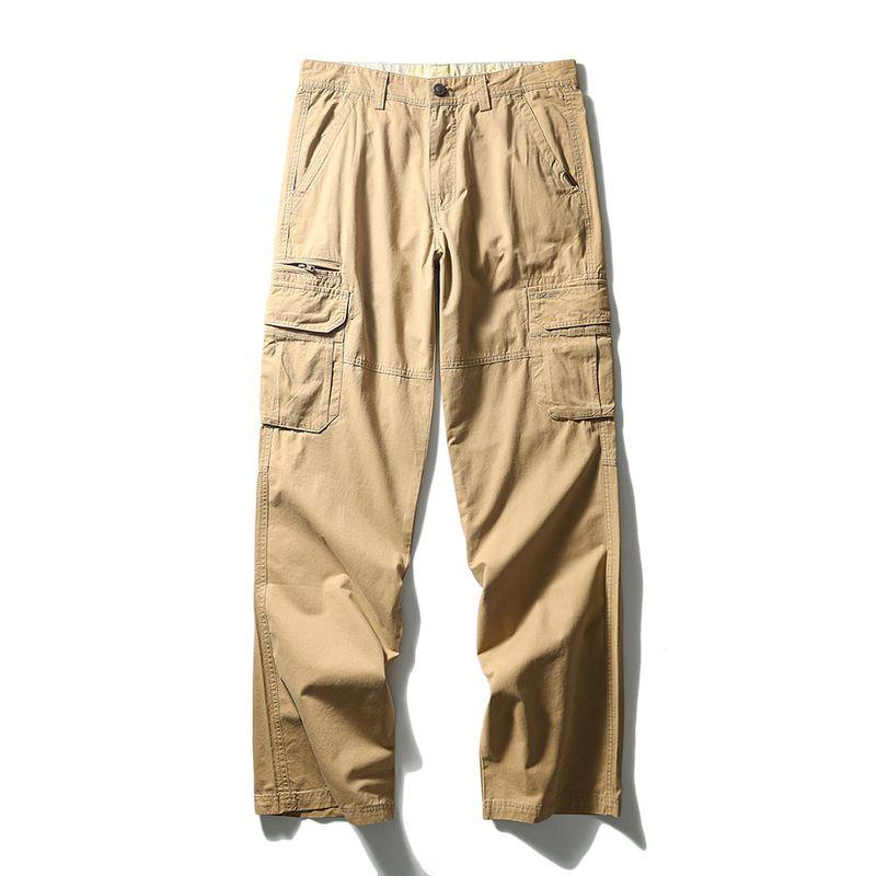 American Retro Cotton Overalls Men's Spring and Autumn Multi-Pocket Straight-leg Tough Guy Pants Export Men's Pants Casual Pants