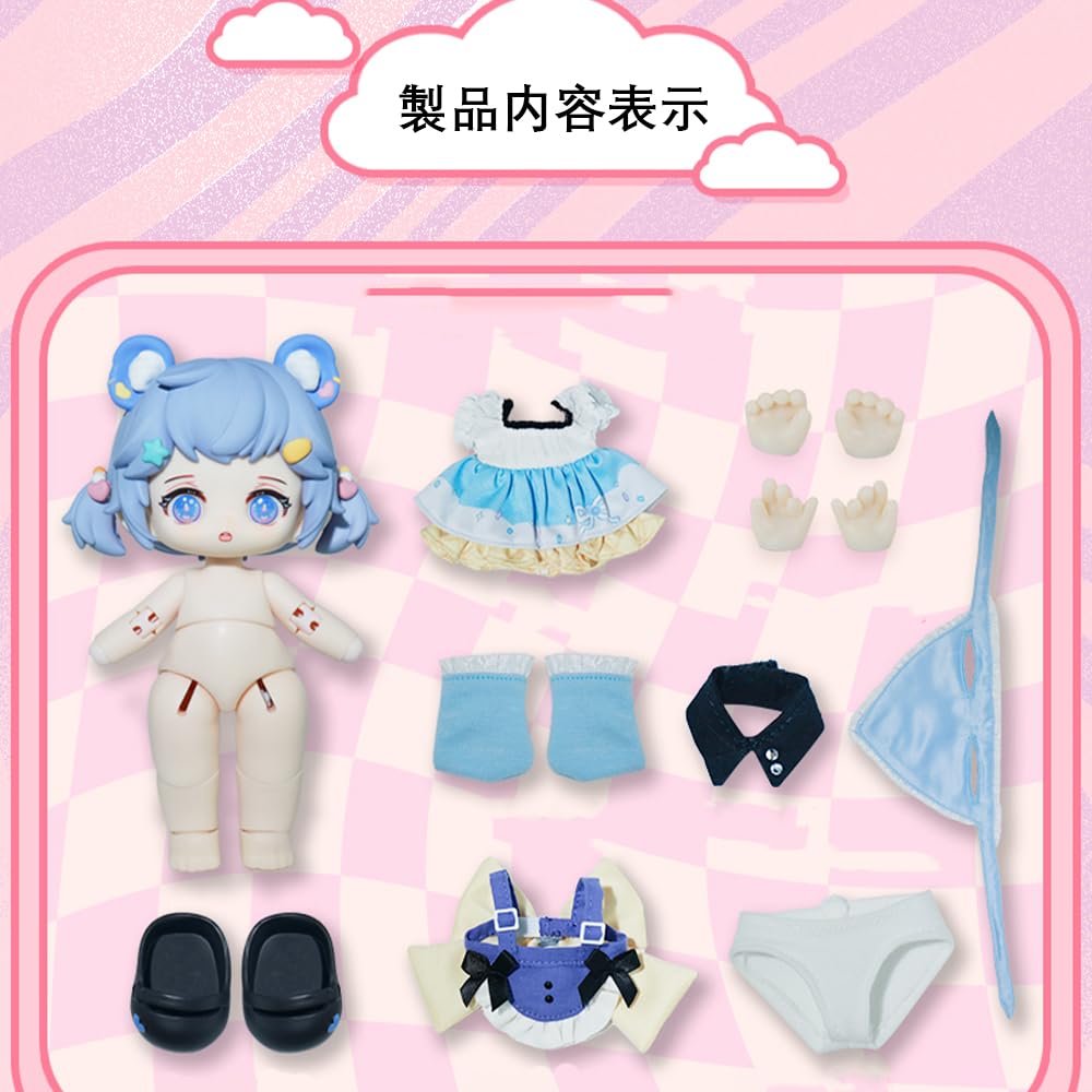 Honey Sweet Dreams Afternoon Tea Series Blind 1 Approximately 20cm PVC Scale BJD Articulated Painted Toy Perfect As a Gift for or New Random Doll,