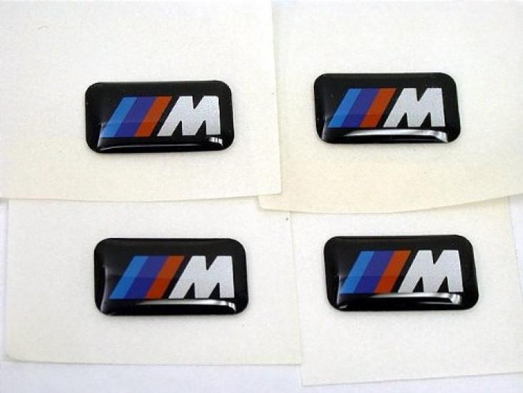

BMW M Sport Wheel Emblem Badge of Sticker Decal // (Set 4)