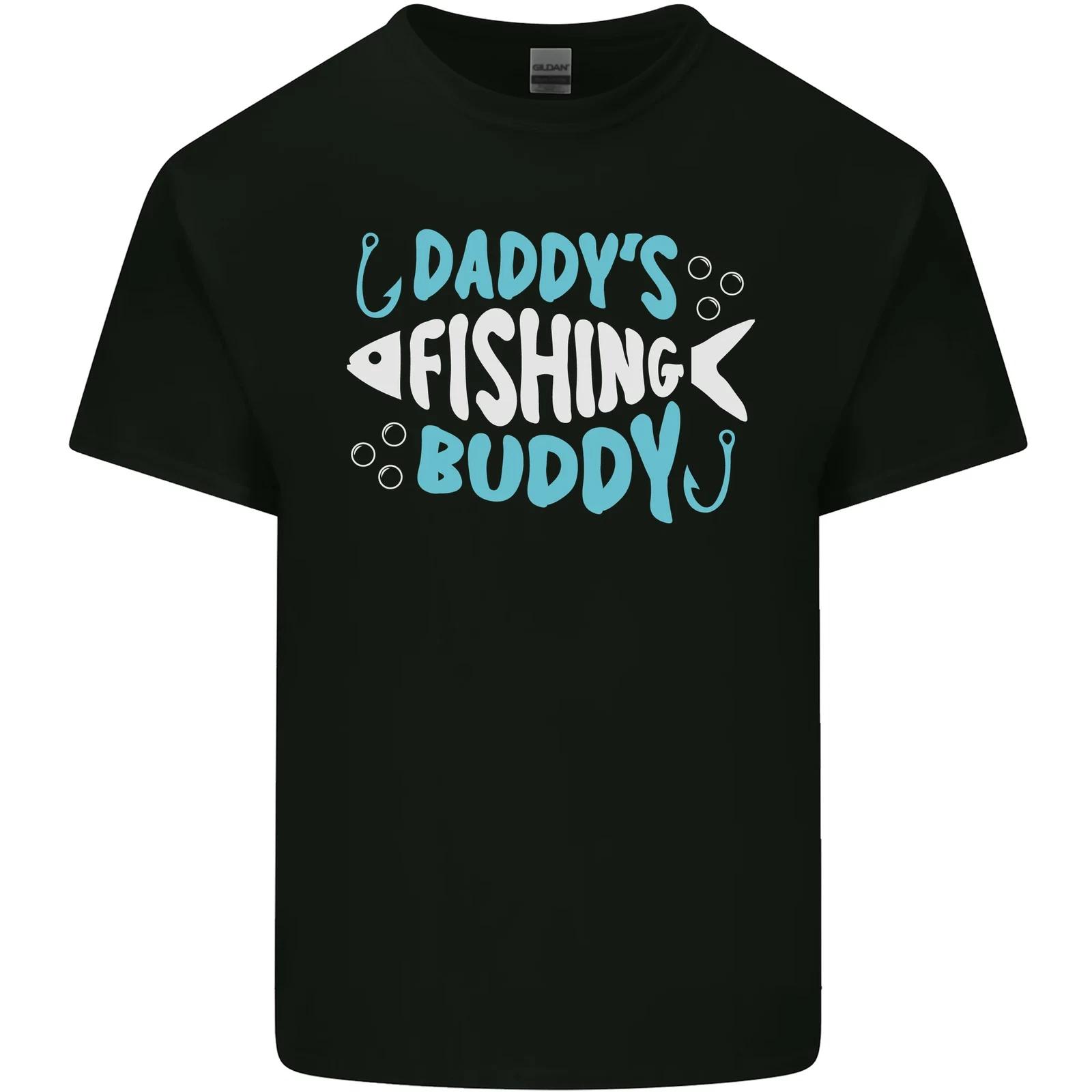 

Daddys Fishing Buddy Funny Fisherman Kids T-Shirt Childrens 4XL