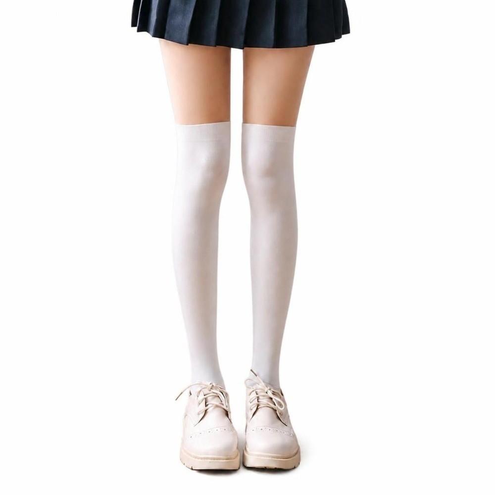 Sexy Thigh High Pantyhose Patchwork Fake Stockings Fashion JK Socks Harajuku