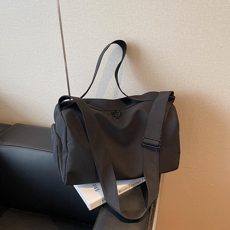 Casual Large-Capacity Nylon Canvas Bag Women'S Fashion Shoulder Bag Versatile Messenger Travel Bag