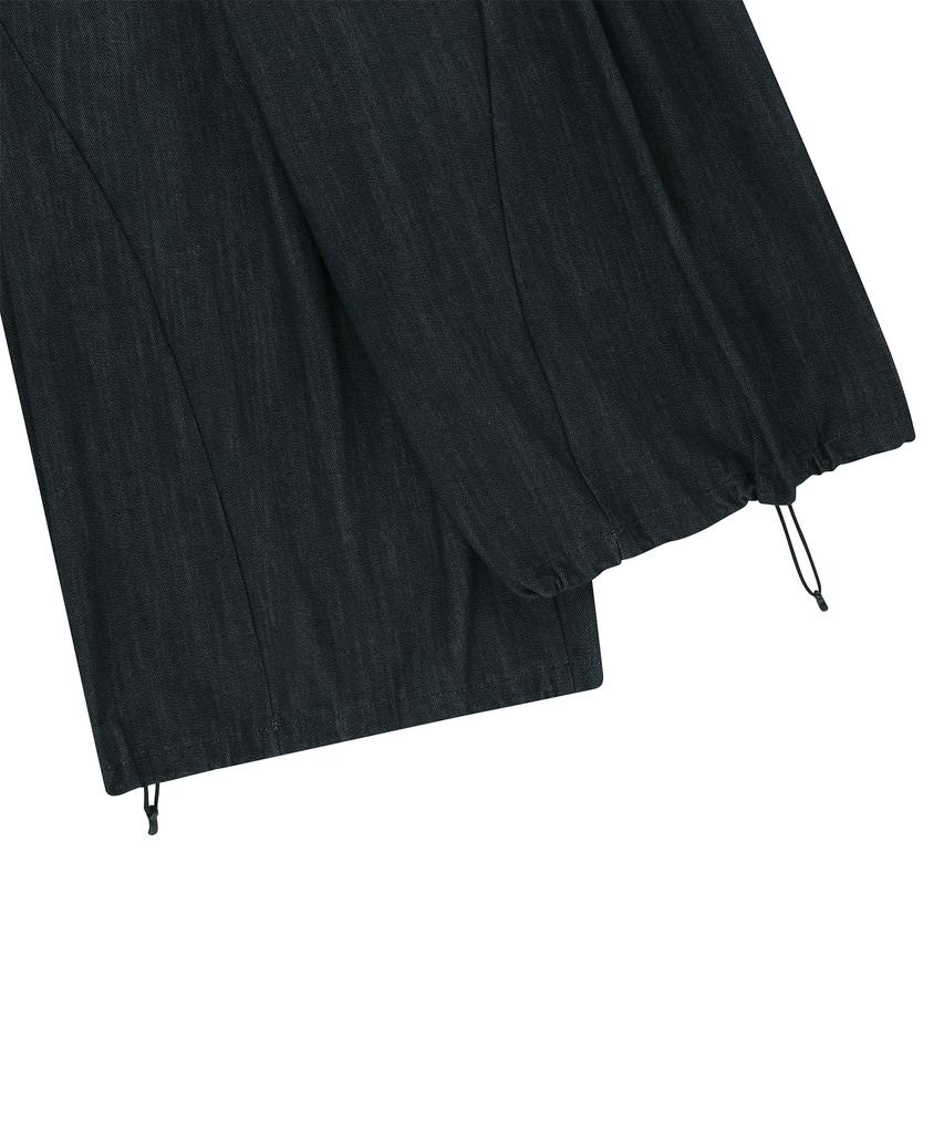 ENDOOR Curved Volume Washed Shorts (Indigo Blue)