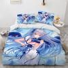 Kawaii Anime Sexy Girl Bedding Set Boys Girls Twin Queen Size Duvet Cover Pillowcase Bed Kids Adult Fashion Home Textileextile