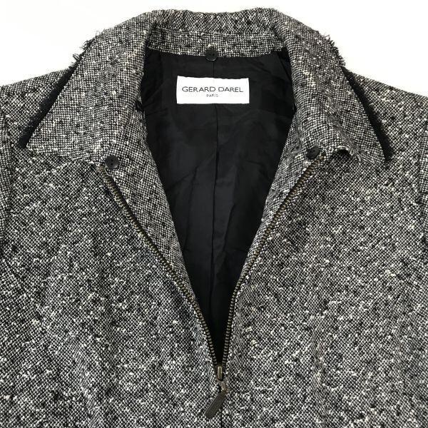 USED/Made In Japan GERARD DAREL Autumn/Winter Zip-Up Jacket 11 L Women Gray Outer Blouson