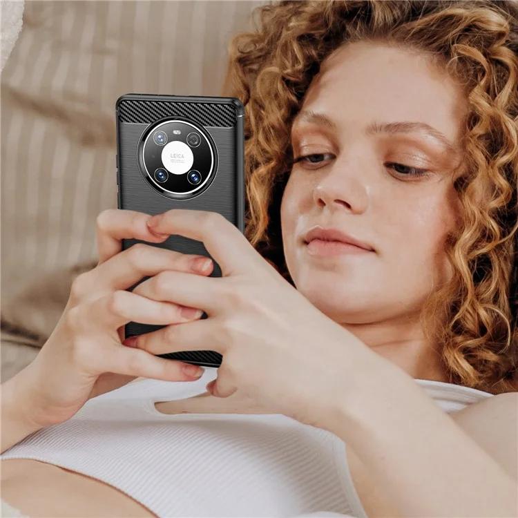 For Huawei Mate 40E Pro / Mate 40 Pro 5G / 4G Case Anti-scratch Brushed TPU Cell Phone Cover