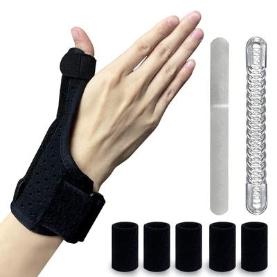 PINZOVENO Wrist Thumb 5 Finger Tendon Joint Fixed Metal Plate Elastic Metal One Size Fits 1 For Left and Right Use Supporter, Supporters, Base,
