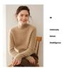 High Neck Cashmere Sweater - Loose Fit Solid Color Knit for Autumn and Winter