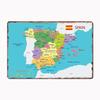 Spanien Karte mit Regionen und wichtigsten Städten Metall Zeichen Wandbild Malerei Kino Wohnzimmer Kino Lustige Zinn Poster Retro Hause Taverne