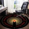 1pc The Lord of the Rings Office Round Area Rug, Indoor Mat Suitable For Office,Bedroom Living Room Home Decor, Room Deco A0926176