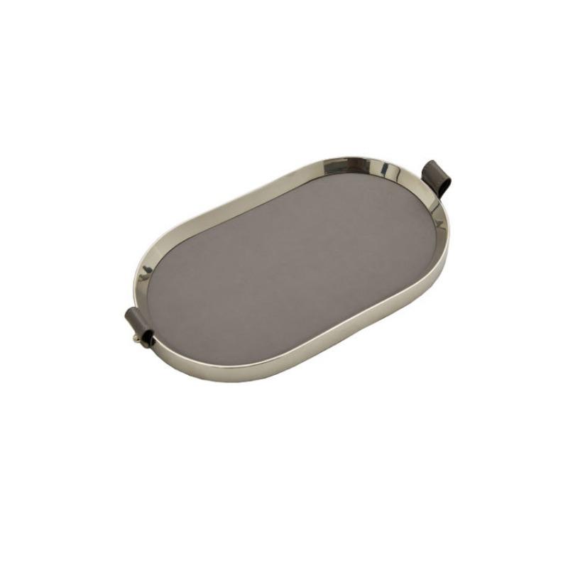 Modern Storage Trays Desktop Leather Storage Trays Living Room Snacks Organize Plate Simple Entrance Hall Key Organize Plate
