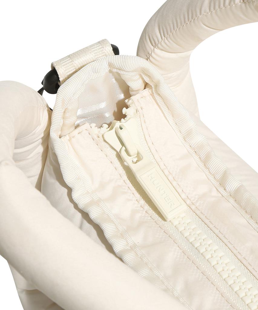 Hunter [Unisex] Framed Puffer Mini Hobo - White Willow