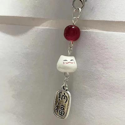 Cute Kawaii Lucky Money Phone Charms Κρεμαστό μπρελόκ με χάντρες για γυναικεία τσάντα Διακόσμηση κάμερας Ccd